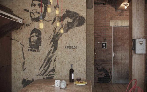 Wall sheathed with OSB
