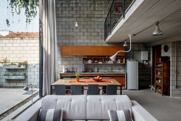 The fixtures are simple. Smooth glass or metal