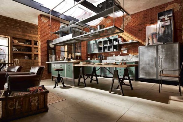 Loft style kitchen