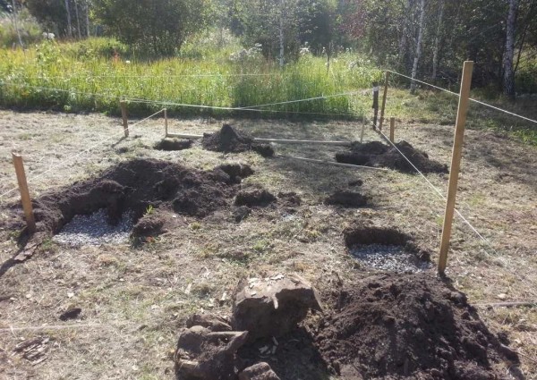 Site marking and base for posts