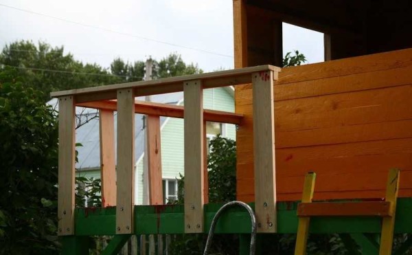 Railing ready and painted