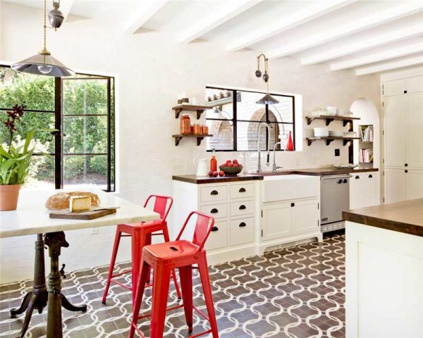 In this interior, floor design is key
