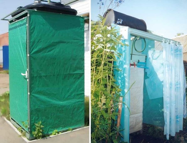 Budget shower casing - fabric and film