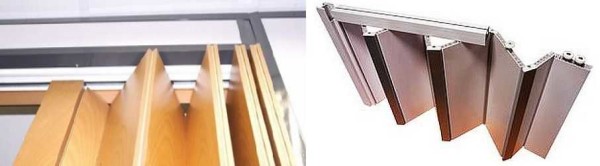 Accordion door device