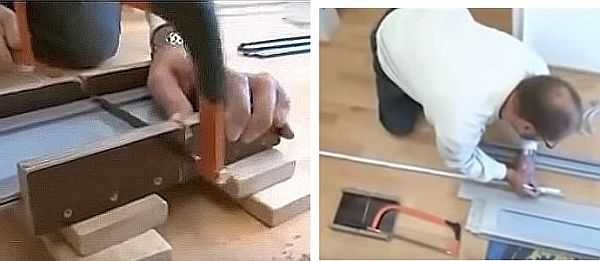 We cut off the lamellas and connecting elements of the required