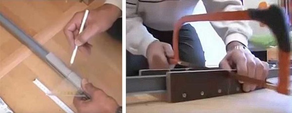 Cut the side guides to length