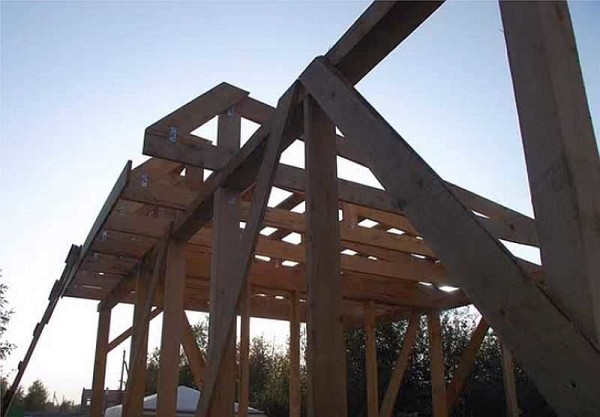 Rafters from below