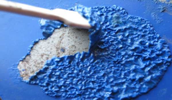 This is what the paint looks like after cleaning.