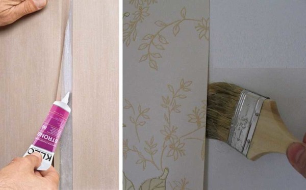 What to do if the seams on the wallpaper are open