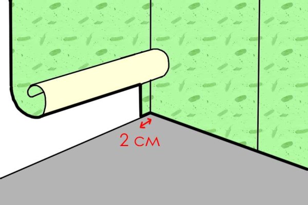 One way of pasting the inner corner