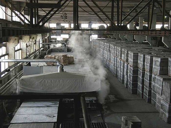 Plant for the production of autoclaved aerated concrete