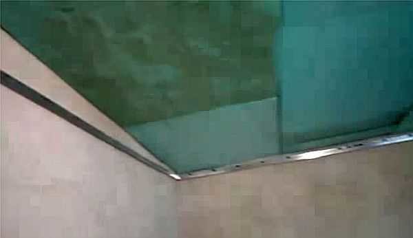 The drop from the main ceiling may be uneven ....