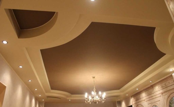 One of the stretch ceiling design options