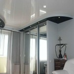 Black and white ceiling and the same room decoration