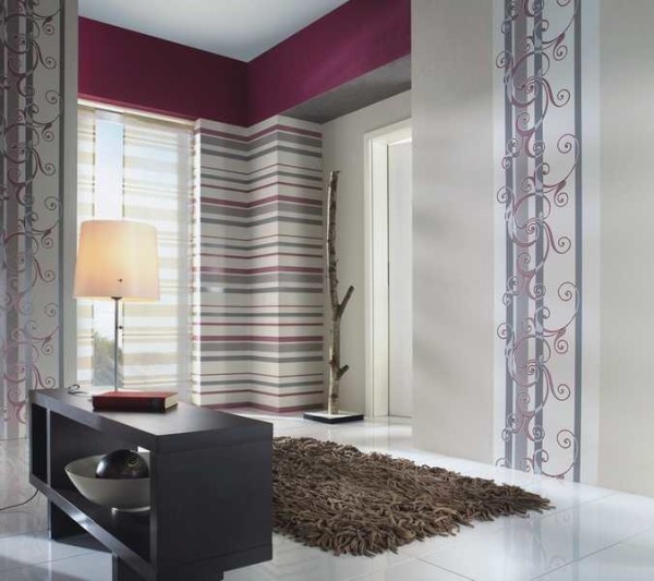 wallpaper in the living room interior photo