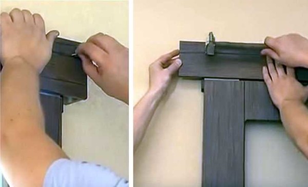 The decorative strip can be nailed directly to the timber