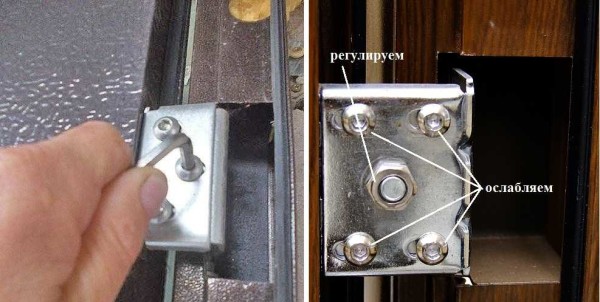 Hinges that can be loosened or tightened