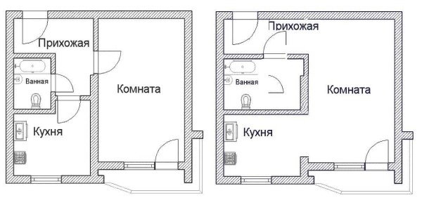 Make a studio apartment out of a one-room apartment
