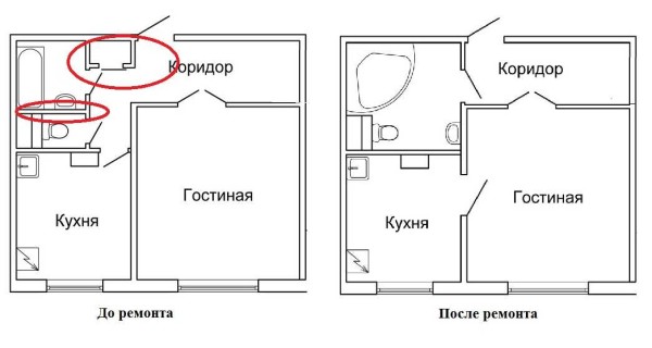 Demolition of storage rooms is already a standard solution