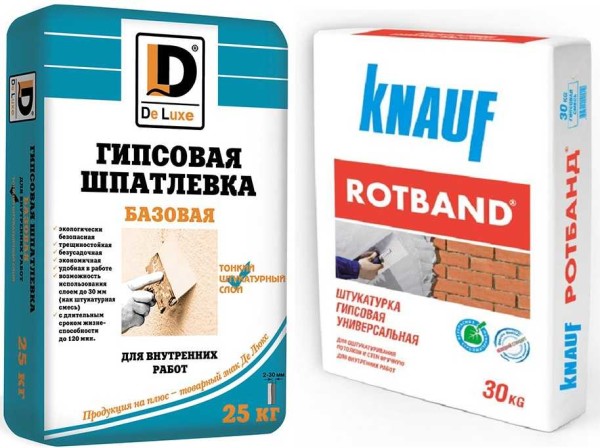 Gypsum plasters are easy to apply