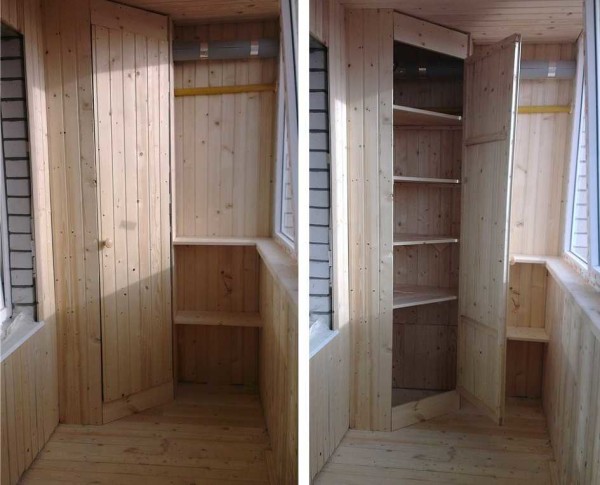 They hung the doors, made the shelves below