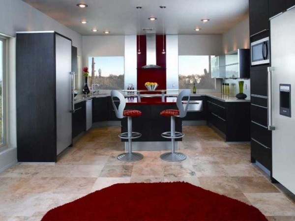 The techno style is characterized by an abundance of shiny metal surfaces