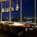 High-tech interior can be slightly softer due to wooden furniture