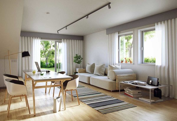Light walls, natural colors in the interior - these are the characteristic features of the Scandinavian style in the interior.