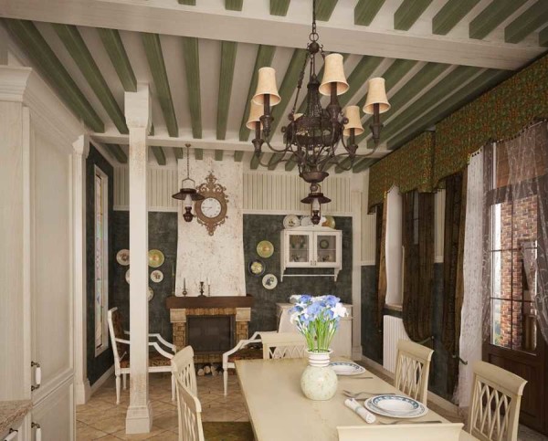 Wrought iron chandelier - why not ...