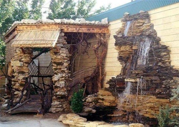 DIY decorative waterfall