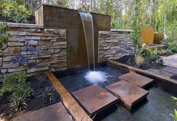 DIY artificial waterfall