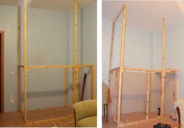 The first stage is the assembly of the frame