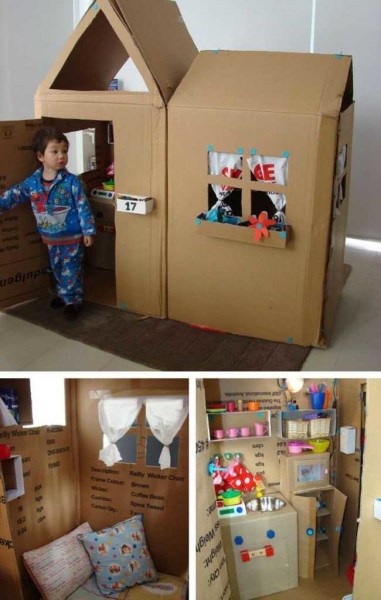 Another option for a two-room house for children's games