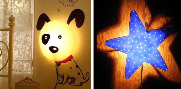Soft glow on the wall does not interfere with sleep