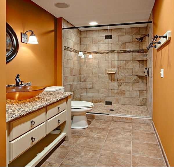 Shower in the bathroom