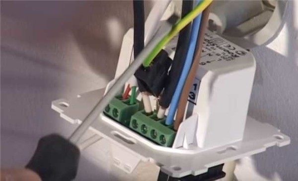 We connect to the corresponding terminals