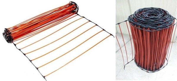 Carbon fiber mats for infrared floor heating
