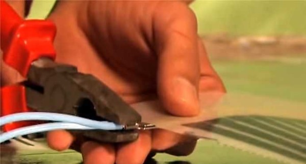 Crimping the inserted wires