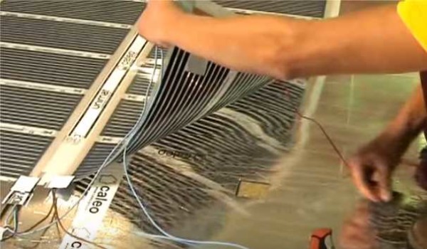 Cut out a window for it in the substrate