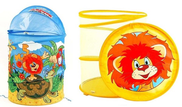 Foldable cloth storage baskets for toys