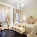 On the windows - combined curtains from classic curtains and Roman curtains