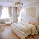 Panels (or medallions) can also be present in the design of the bedroom