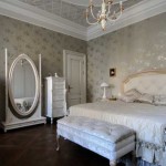Gray and white bedroom in a classic style