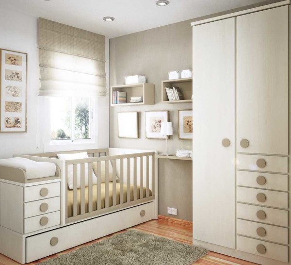 Functional wardrobe model for the nursery