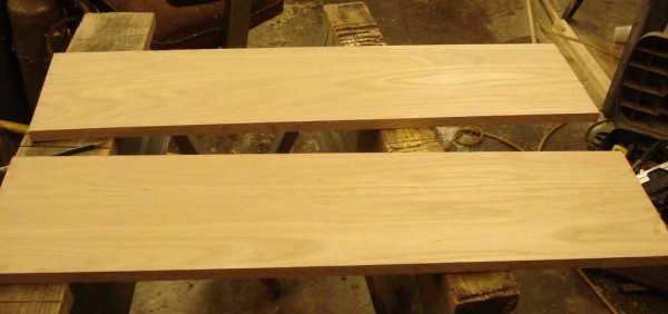 Two dry planed boards