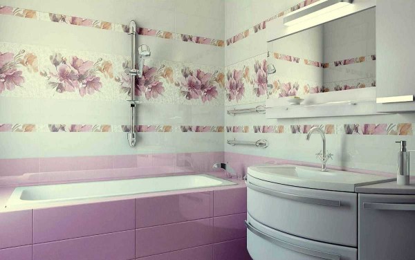 When using a floral ornament, it is important to choose the right background: one of the available in the picture