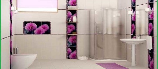 Mostly the bathroom is finished with large format tiles