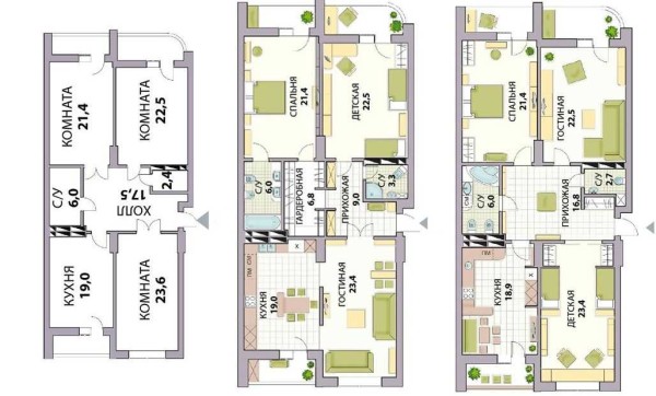 Changing the area of ​​the corridor