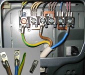 Better to terminate the conductors with contact plates