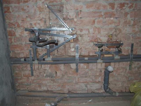 Pre-reinforcement with various pieces of iron